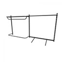 Ver imagem 3 de Arara de Roupas para Loja Quarto Closet 9 Peças Regulável 200x100 Cm Cor Preto Kit Clst1b189