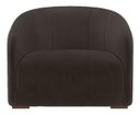 Ver imagem 2 de Kit 2 Poltronas Decorativa Estofada Recepção Lara Suede Marrom - Lm Decor