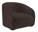 Ver imagem 1 de Kit 2 Poltronas Decorativa Estofada Recepção Lara Suede Marrom - Lm Decor