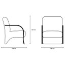 Ver imagem 4 de Poltrona decorativa estampada Grécia Cromado Suede Amassado BNB
