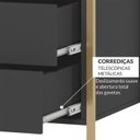 Ver imagem 6 de Guarda Roupa Closet Modulado Casal 6 Gavetas 3 Cabideiros Estrutura Metalica 250cm Olivar Preto/Ac