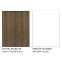 Ver mais imagens de Armário Aéreo Madesa Lux 35 cm 1 Porta Rustic/Branco Veludo Cor:Rustic/Branco Veludo
