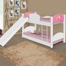 Beliche Infantil Com Colchões e Escorregador Princesa Branca - 2