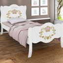Ver imagem 2 de Cama Solteiro Princesa Charlotte Adesivada Branca