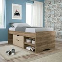 Ver imagem 1 de Cama Conect Com Gavetas - Atacama/Capuccino