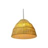 Pendente Luminária Teto Côncavo Palha de Milho 35x50 + Fio - 3
