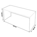 Ver imagem 3 de Mesa para Escritório Home Office ME4109 MDP Branco - Gran Belo