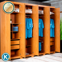 Ver imagem 3 de Guarda Roupa Casal 8 Portas 4 Gavetas Magnatto Caemmun Freijo