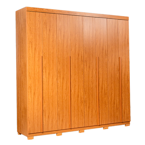 Guarda Roupa Casal 8 Portas 4 Gavetas Magnatto Caemmun Freijo