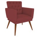Ver imagem 2 de Kit 3 Poltronas Nina com Capitone - Vermelho