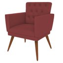 Ver imagem 4 de Kit 3 Poltronas Nina com Capitone - Vermelho