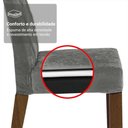 Ver imagem 6 de Conjunto Sala de Jantar Mesa Tampo de Vidro 4 Cadeiras Rustic/silver Porto Madesa