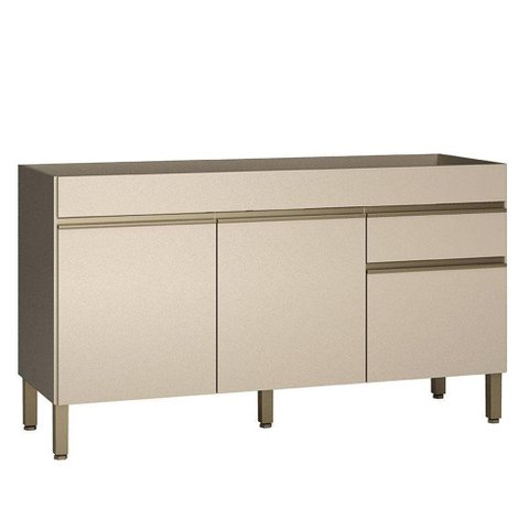 Balcão de Pia Line 150 Cm Vanilla - Kits Paraná