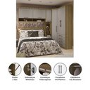Ver imagem 5 de Quarto de Canto Casal com Guarda Roupas Cabeceira Paris Luciane Móveis