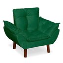 Ver imagem 4 de Mini Poltrona Cadeira Opala Infantil de Criança Suede Verde