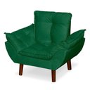 Ver imagem 5 de Mini Poltrona Cadeira Opala Infantil de Criança Suede Verde