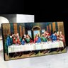 Quadro Santa Ceia Original Leonardo da Vinci:140x70 cm/DOURADA - 2