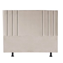 Cabeceira Estofada Grécia 160CM Queen Suede Bege - D A DECOR - 2