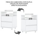 Ver imagem 5 de Mesa de Cabeceira 2 Gavetas 48 Cm Campeche Branco Henn