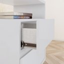 Ver imagem 6 de Mesa de Cabeceira 2 Gavetas 48 Cm Campeche Branco Henn
