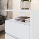 Ver imagem 4 de Mesa de Cabeceira 2 Gavetas 48 Cm Campeche Branco Henn