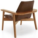 Ver imagem 4 de Kit 02 Poltronas Decorativa para Sala de Estar Living Base Madeira Becker L02 Couríssimo Marrom -