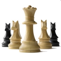 32 Peças para Jogo de Xadrez em Madeira Rei 6,30cm Sports Mania - Preto - 1