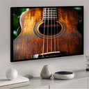 Ver imagem 2 de Quadro Decorativo Acústico Violão Artesanal - 50x70cm:moldura Branca