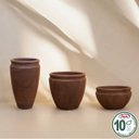 Ver mais imagens de Vaso Antique Cilíndrico 32 (22l) Macchiato Japi