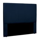 Ver imagem 1 de Cabeceira Casal 1,40m Sevilha Suede Azul Marinho - Pallazio