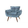 Poltrona Opala Azul Bb 1 Lugar Akisalla Móveis - 1
