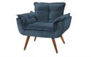 Ver imagem 1 de Poltrona Opala Azul Bic 1 Lugar Montanaris Decor