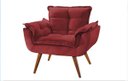 Ver imagem 2 de Poltrona Opala Bordô 1 Lugar Montanaris Decor