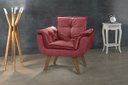Ver imagem 1 de Poltrona Opala Bordô 1 Lugar Montanaris Decor