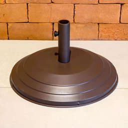 Base Marrom de Aluminio Suporte para Guarda Sol Ombrelone Praia Piscina - 2