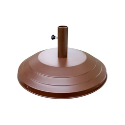 Base Marrom de Aluminio Suporte para Guarda Sol Ombrelone Praia Piscina - 1