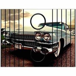 Esteira Bandeja Porta Copos Para Braço de Sofá Estampada – Carros Antigos #1 - 3