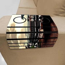 Esteira Bandeja Porta Copos Para Braço de Sofá Estampada – Carros Antigos #1 - 2