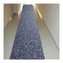 Ver imagem 3 de Tapete Passadeira Emborrachada Pvc Antiderrapante 0,65x4,00m Textura Azul Cinza