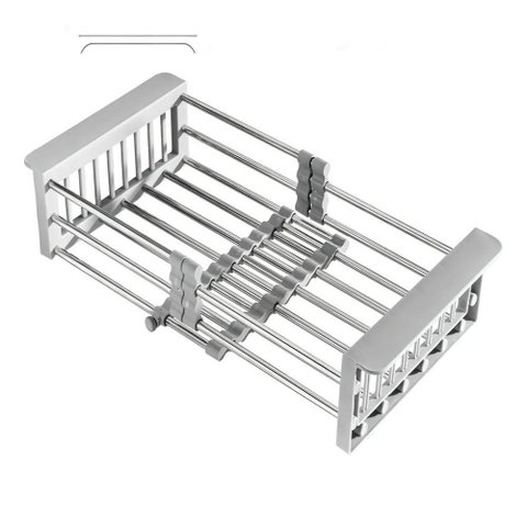 Escorredor Pia Inox Retratil Ajustavel Cozinha Louca Suporte