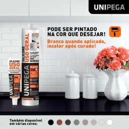 Silicone Híbrido Uso Geral Selante Adesivo Incolor Unipega 280ml - 2