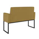Ver imagem 4 de Kit Sofá 2 Lugares + 2 Poltronas para Recepção Sala Balaqui Cor:capuccino