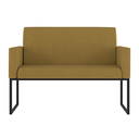Ver imagem 3 de Kit Sofá 2 Lugares + 2 Poltronas para Recepção Sala Balaqui Cor:capuccino