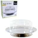 Ver imagem 1 de Boleira de Inox com Tampa de Acrilico e Pe 32cm de na Caixa