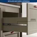 Ver imagem 5 de Composição Cozinha Olívia com Cristaleira 5 Peças 12 Portas com Tampo Poliman Móveis