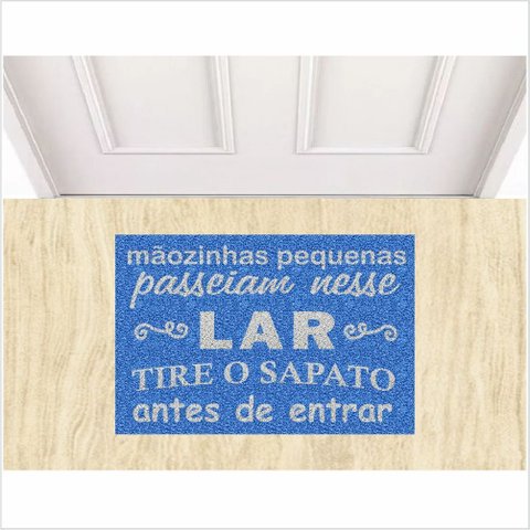 TAPETE LAR DOCE LAR MEDIDA PORTA DE ENTRADA.