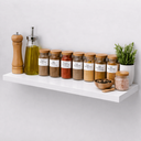 Ver imagem 1 de 1 Prateleira Parede Organizadora Temperos Estante Cozinha Suporte Potes Nicho Reto Decorativo Quarto