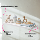 Ver imagem 5 de 1 Prateleira Parede Organizadora Temperos Estante Cozinha Suporte Potes Nicho Reto Decorativo Quarto