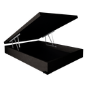 Ver imagem 1 de Cama Box Baú Casal Premier Acolchões Matelado Preto 41x138x188