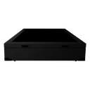 Ver imagem 3 de Cama Box Baú Casal Premier Acolchões Matelado Preto 41x138x188